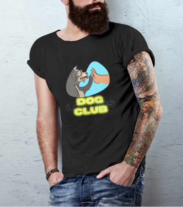 Dog Lovers Club High-Five Paws And Hands Connection T-Shirt