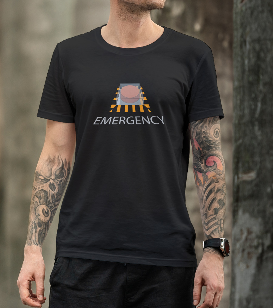 EMERGENCY Button Protected By Cover T-Shirt