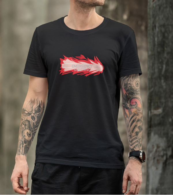 Emergency Meeting Among Us Flame T-Shirt