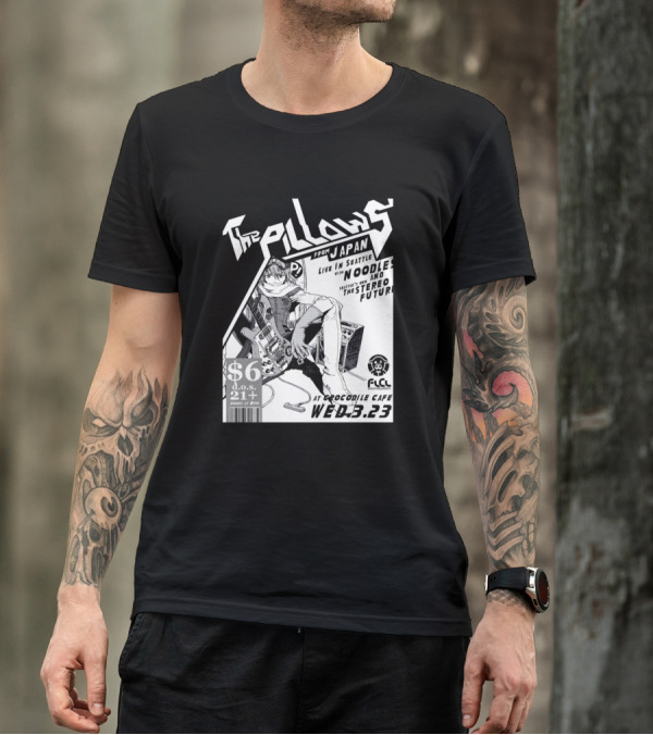 The Pillows FLCL Live In Seattle Crocodile Cafe Wed 3.23 Japan Noodles And The Stereo Future T-Shirt
