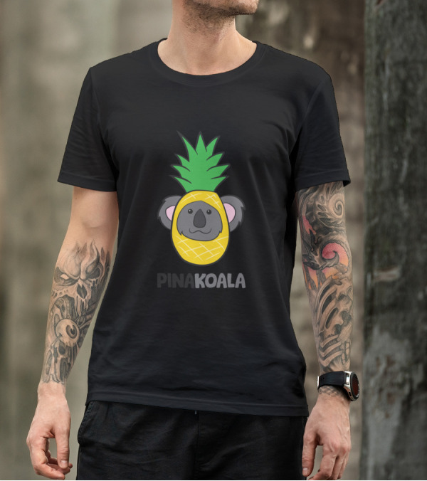 Pina Koala Funny Pineapple Colada Cute Koala T-Shirt