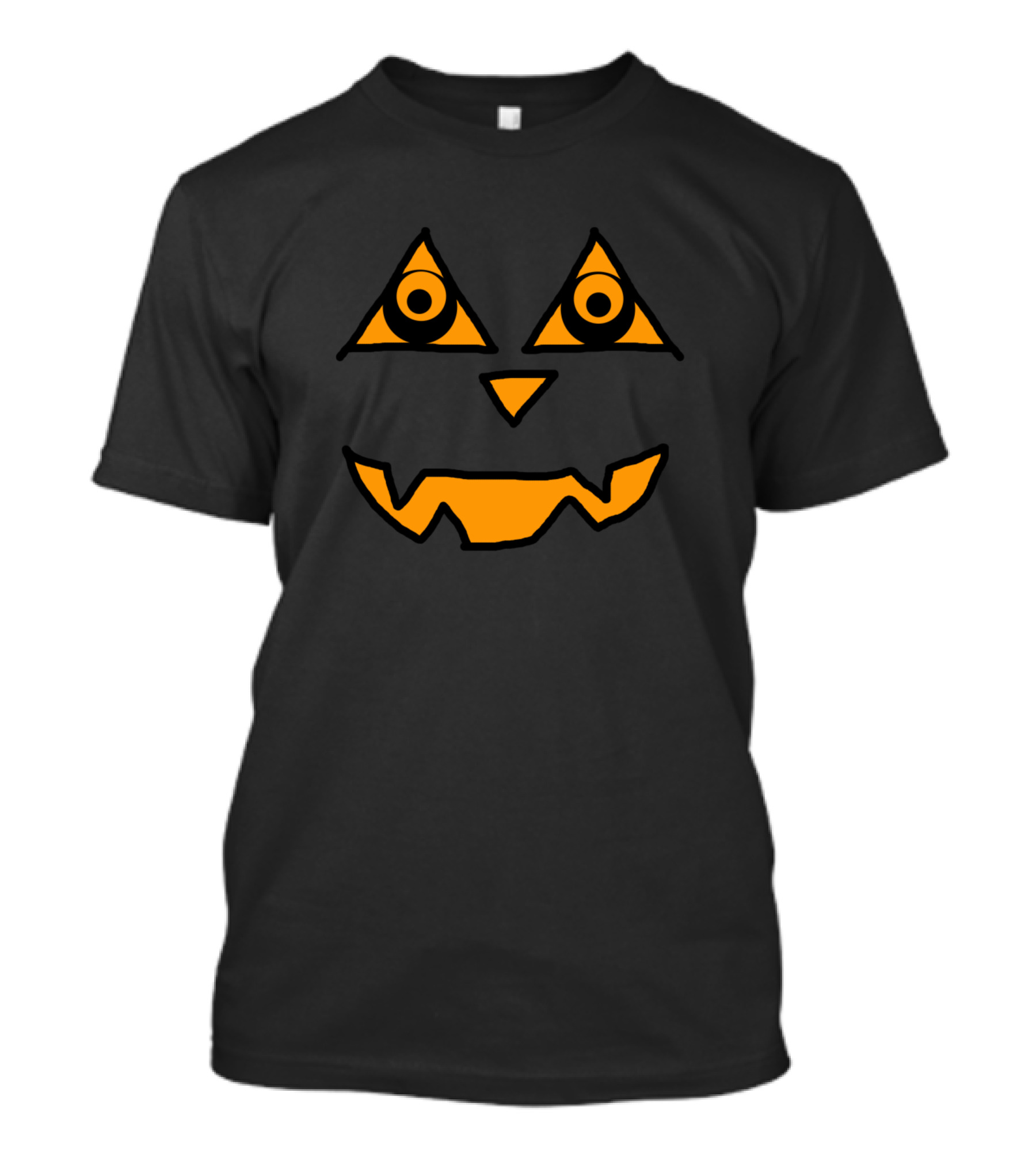 Halloween Jack O Lantern Face Drawing T-Shirt