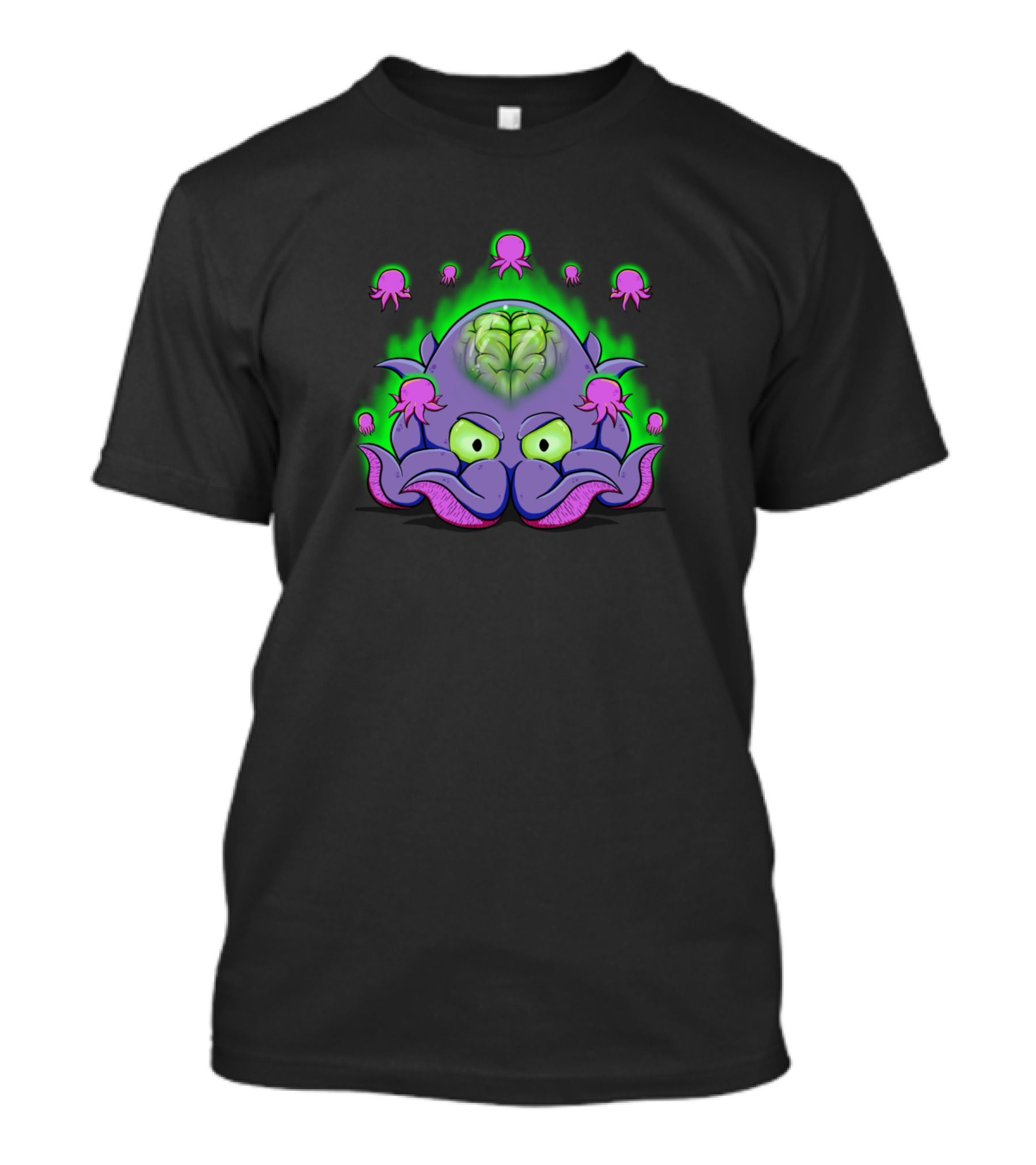 Hive Mind Alien Octopus Brain Creatures T-Shirt