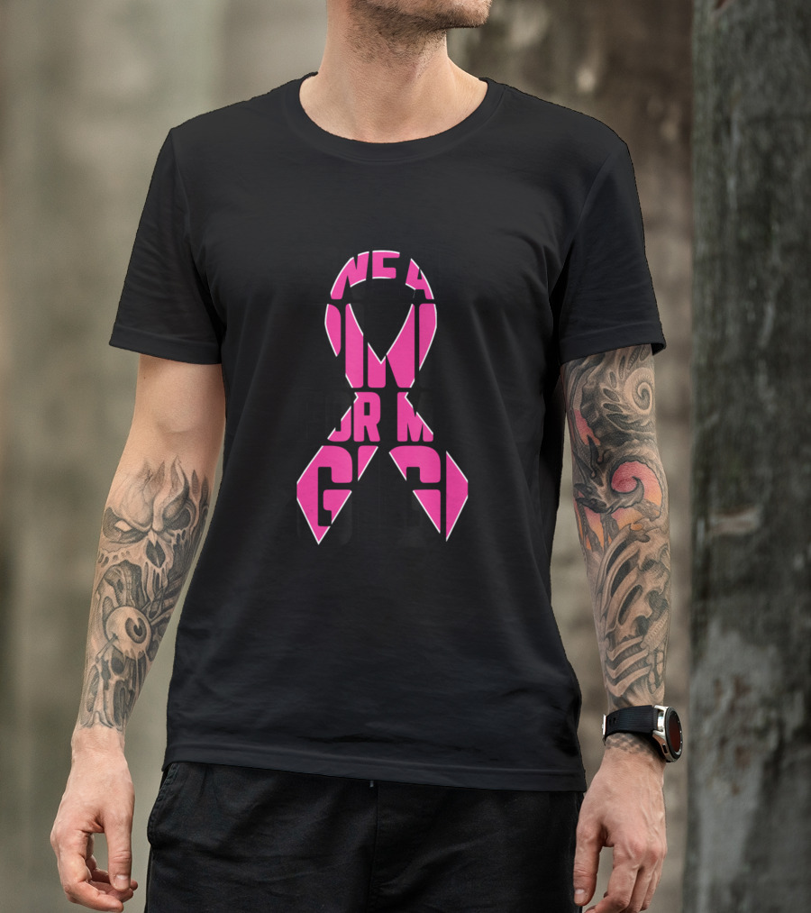 I Wear Pink For My Gigi Breast Cancer Awareness Support T-Shirt