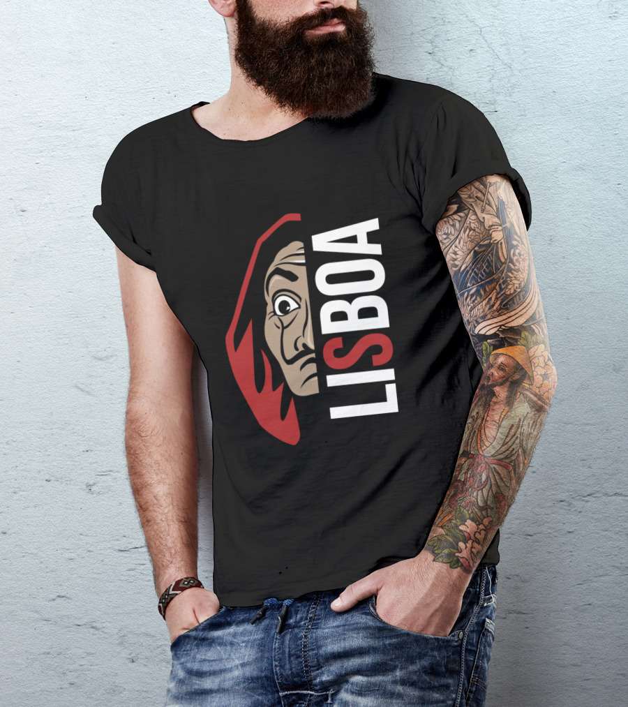La Casa De Papel Lisboa Mask Red Hood T-Shirt