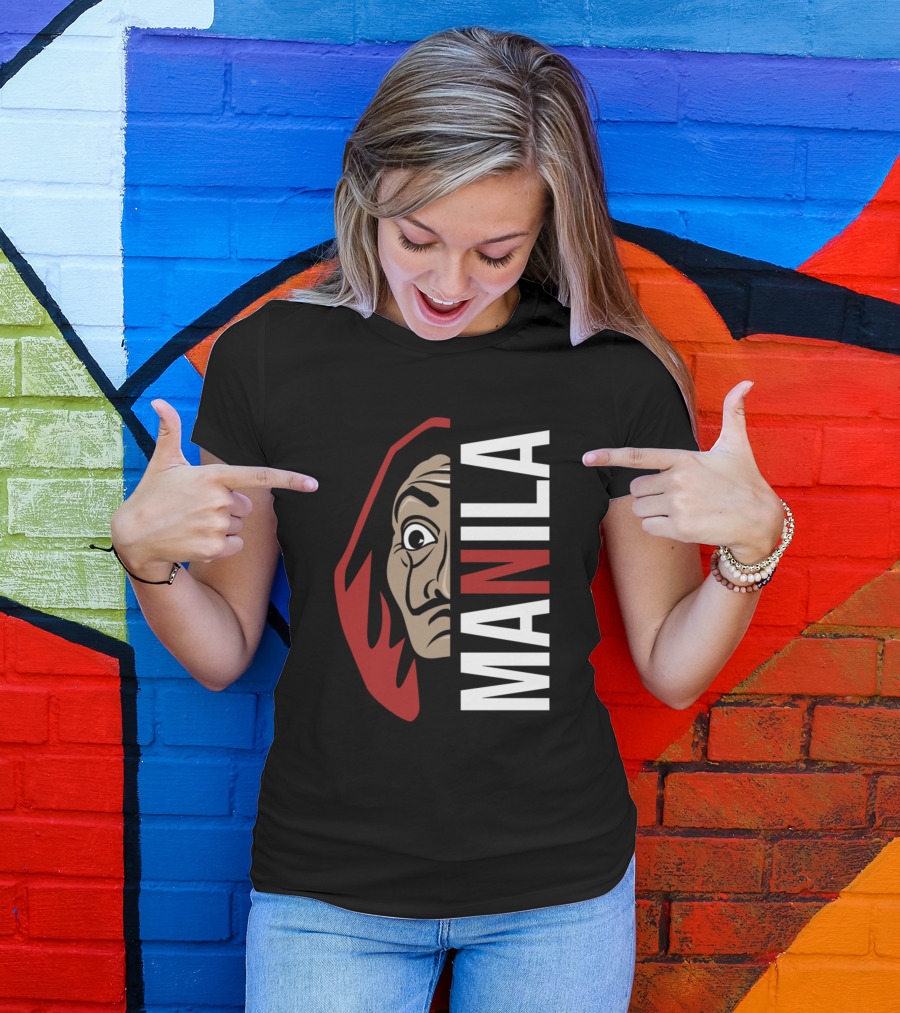 La Casa De Papel Manila Salvador Dalí Mask Facade T-Shirt