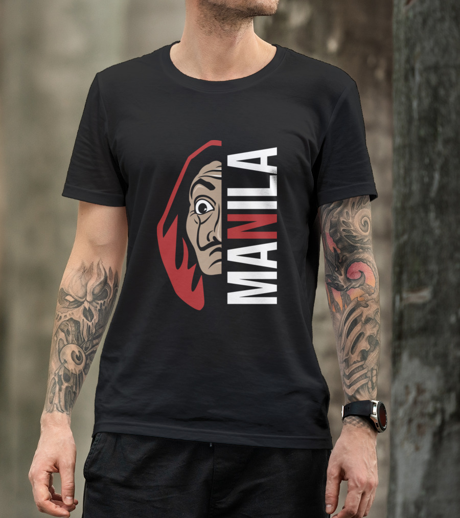 La Casa De Papel Manila Salvador Dalí Mask Facade T-Shirt