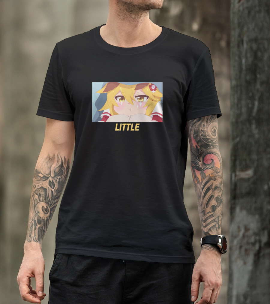 Little Anime Girl Kawaii Fox Ears Cute Expression T-Shirt