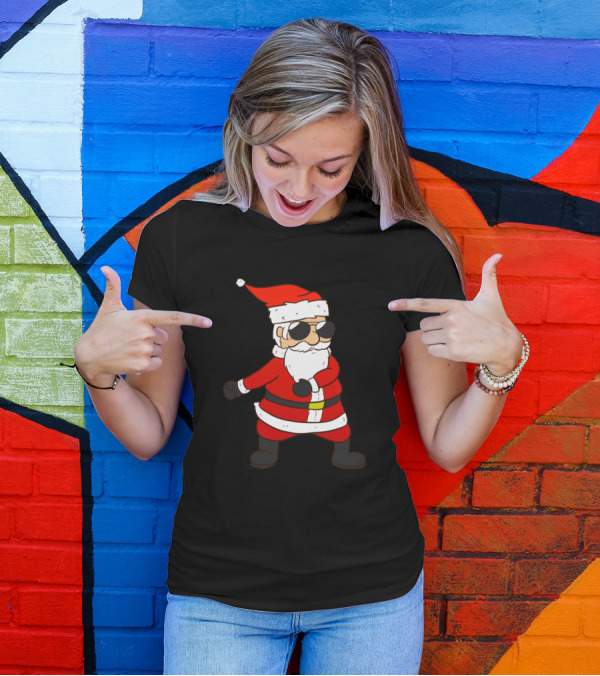 Santa Dancing Floss In Sunglasses T-Shirt