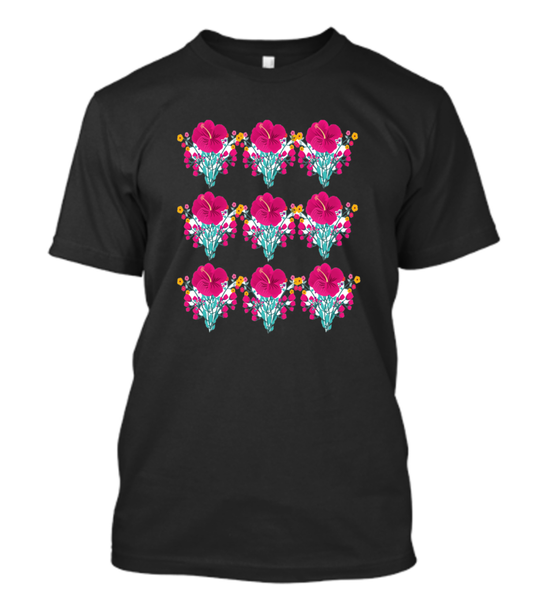 Flowers Pink And Yellow Bouquet T-Shirt