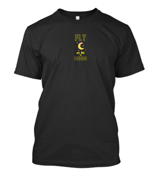 FLY ME TO THE MOON Yellow Moon And Stars T-Shirt