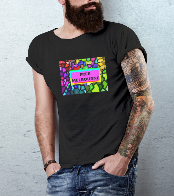 FREE MELBOURNE Colorful Mosaic T-Shirt
