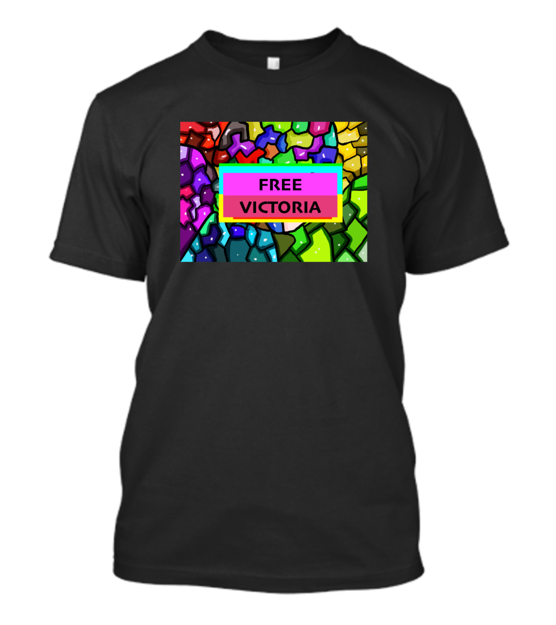 FREE VICTORIA Colorful Mosaic T-Shirt