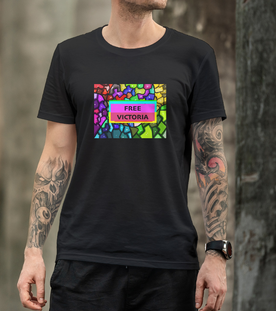 FREE VICTORIA Colorful Mosaic T-Shirt