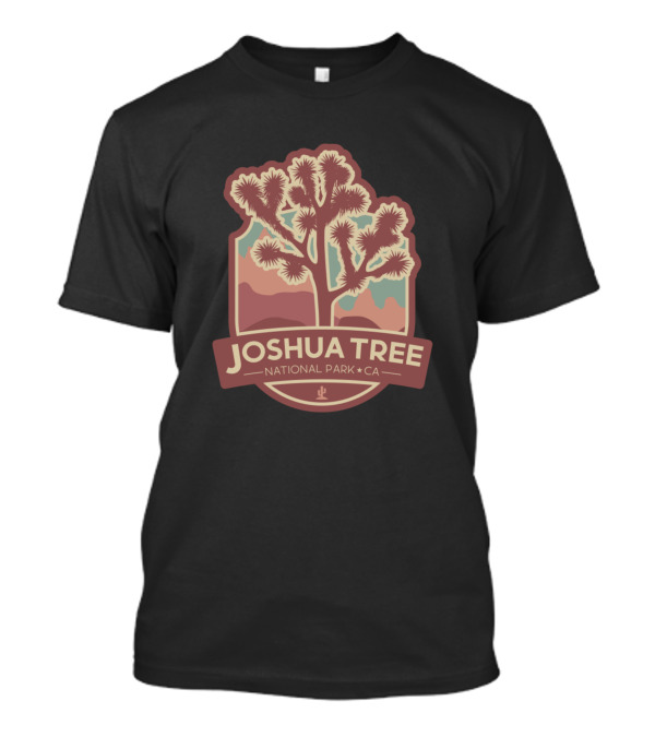 Joshua Tree National Park CA Desert Landscape Badge T-Shirt