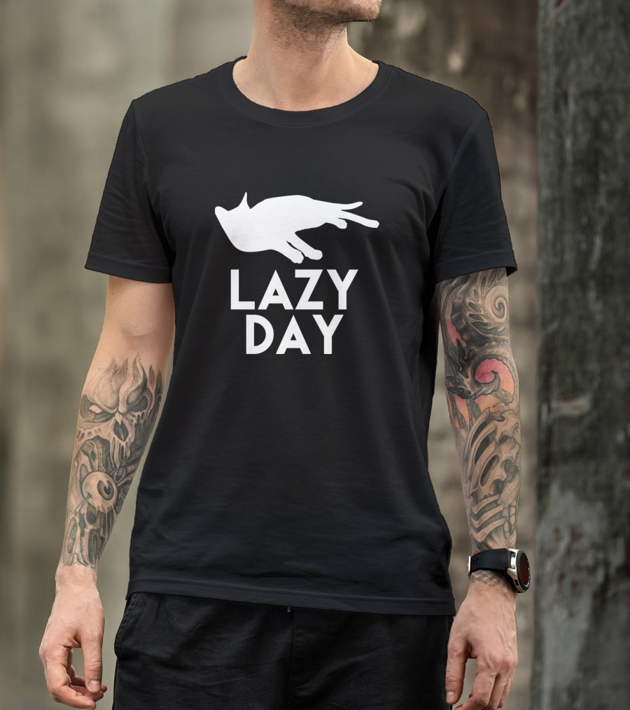 Lazy Day Cats Silhouette Relaxation T-Shirt