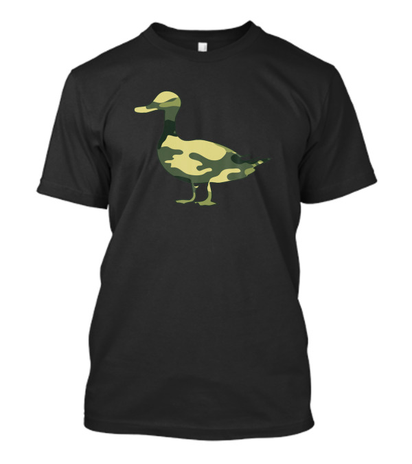 Military Duck Camo US Mallard Vet Print T-Shirt