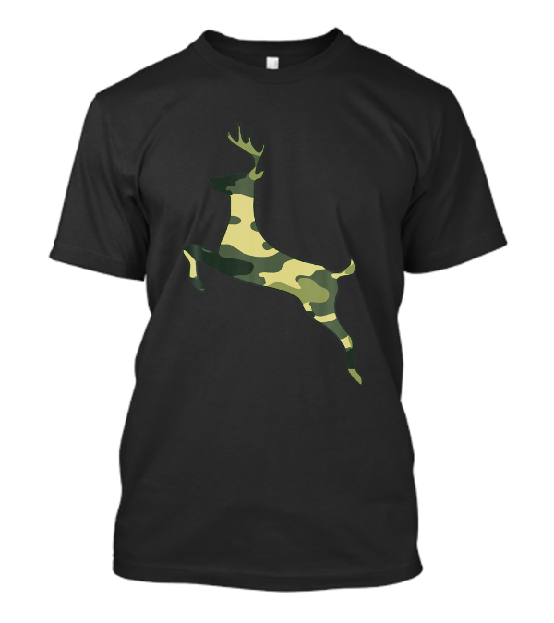 Military Gazelle Camo Men Print Antelope Veteran T-Shirt