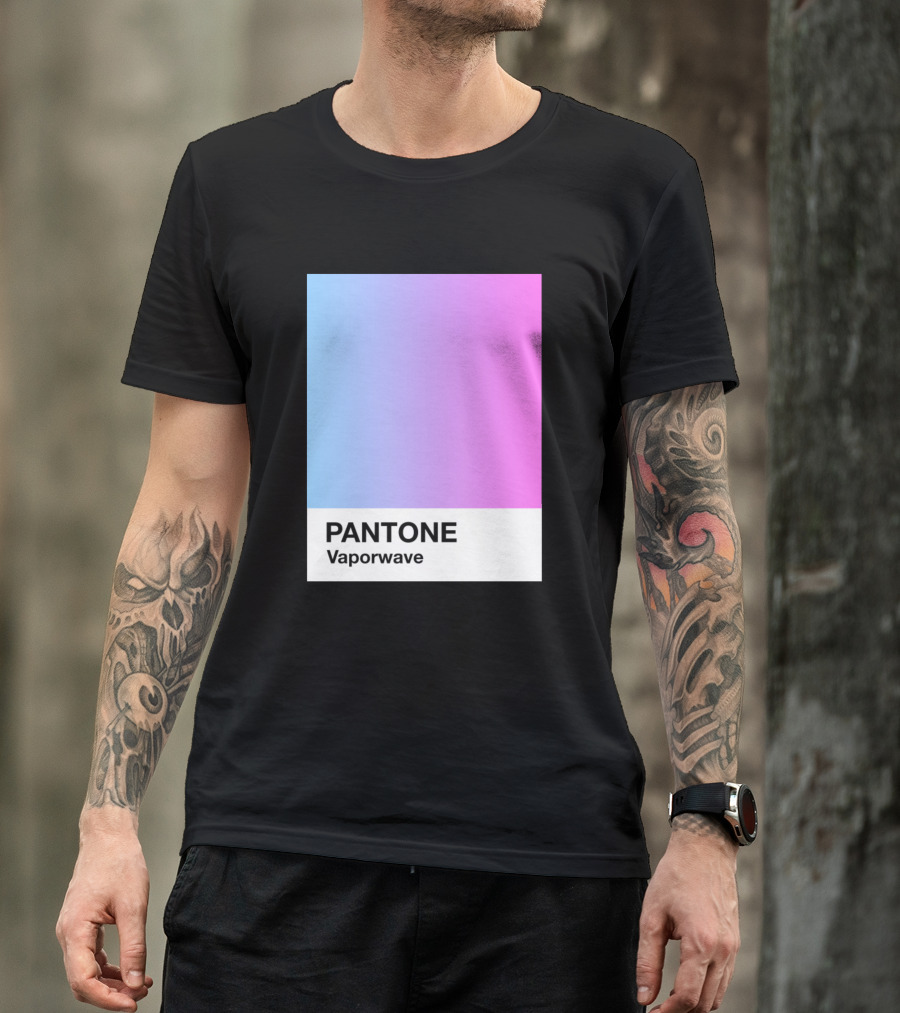 PANTONE Vaporwave Aesthetic Gradient Blue Pink T-Shirt