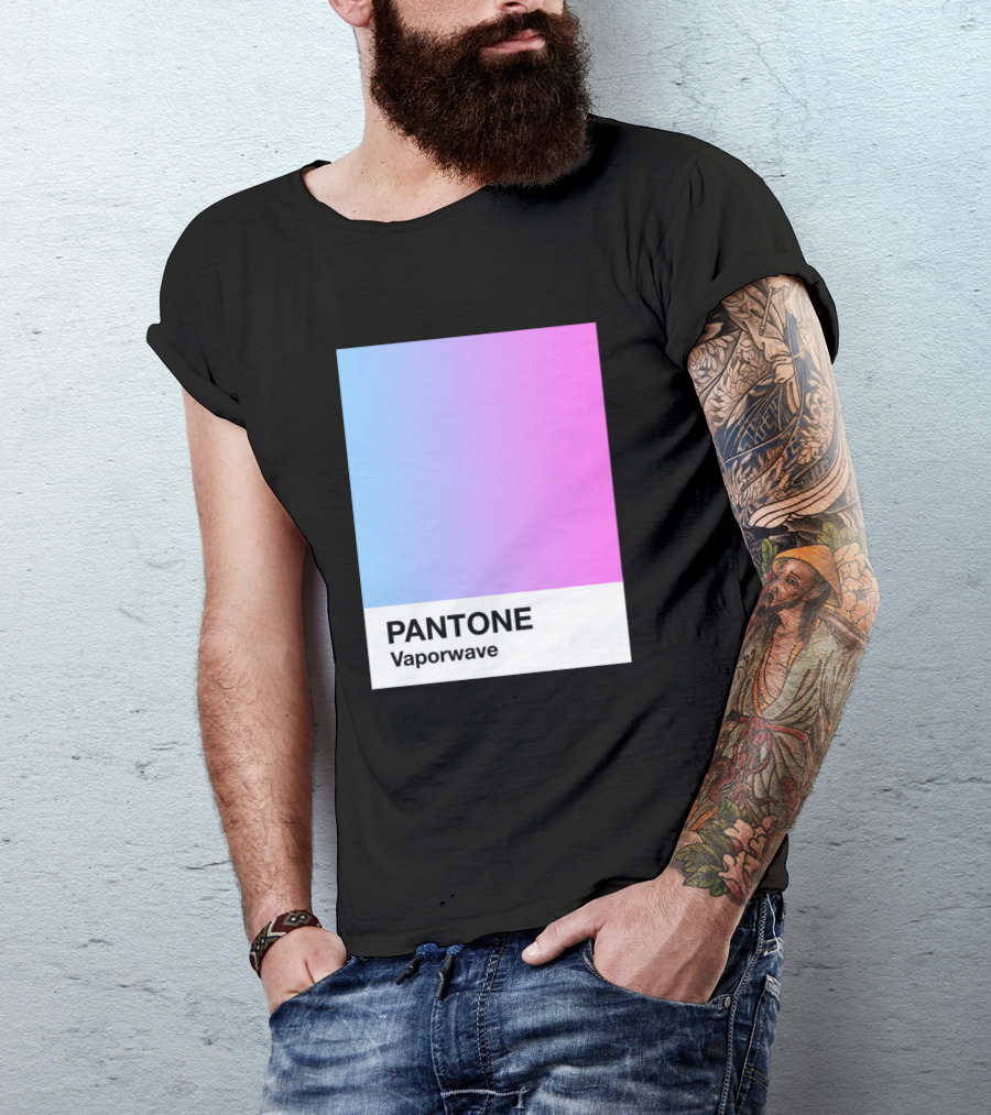 PANTONE Vaporwave Aesthetic Gradient Blue Pink T-Shirt