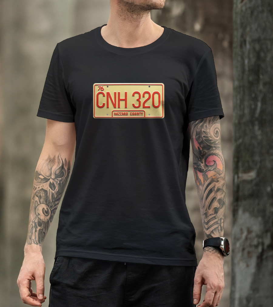 76 CNH 320 Hazzard County License Plate T-Shirt