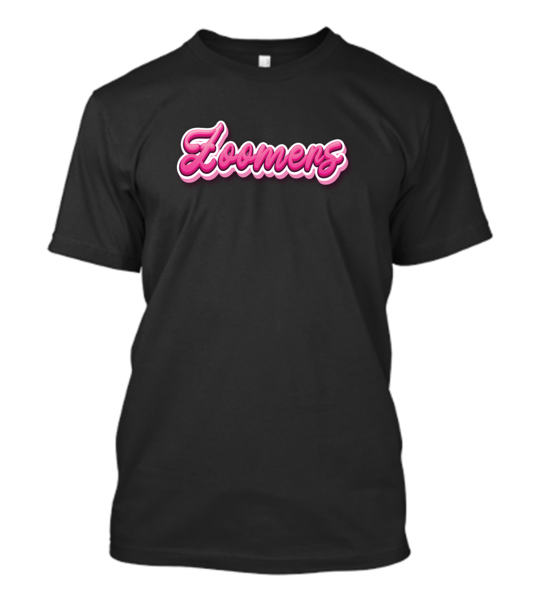 Zoomers Pink Zoomer Aesthetic Typography T-Shirt