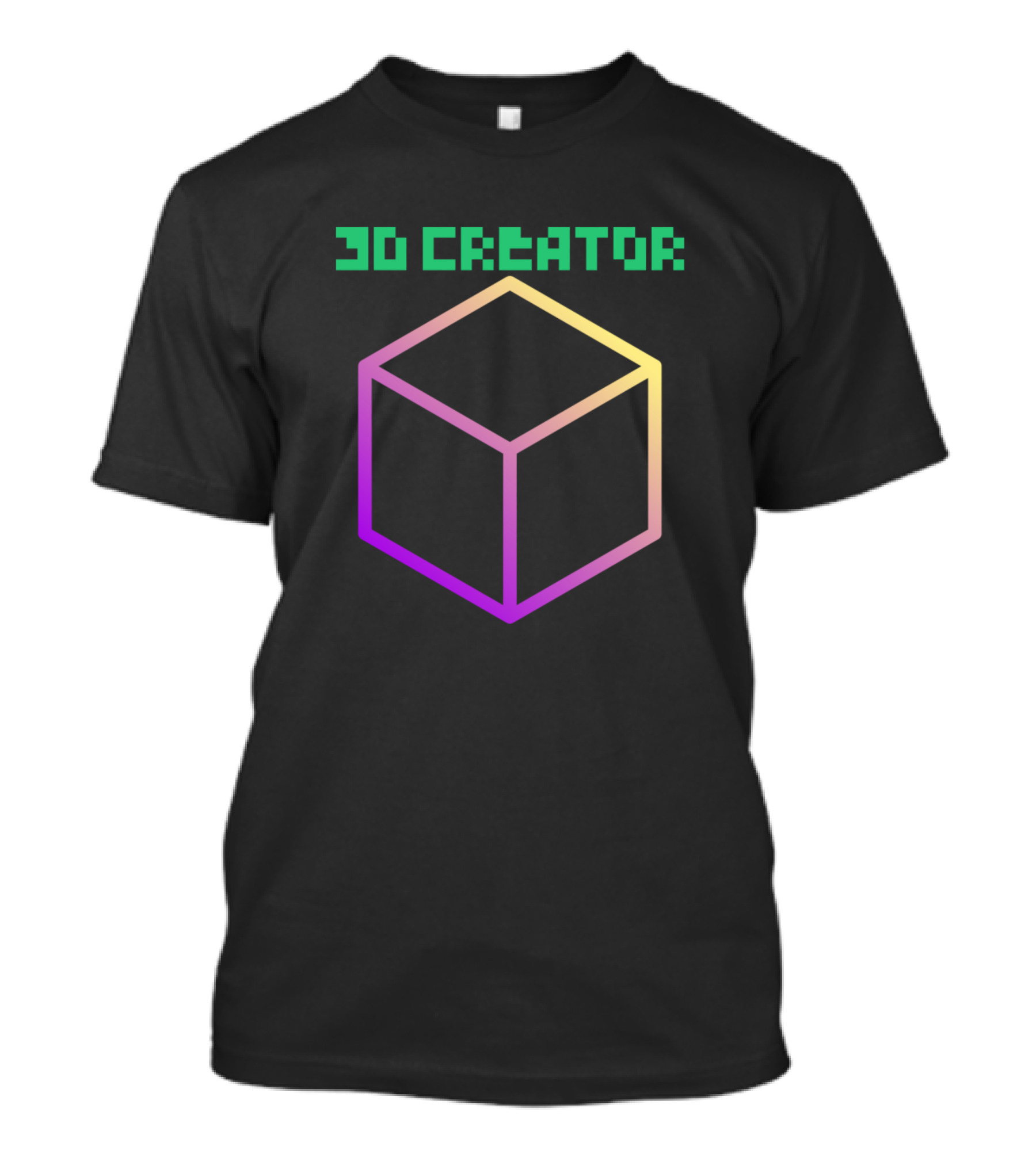 3D Creator Retro Cube T-Shirt