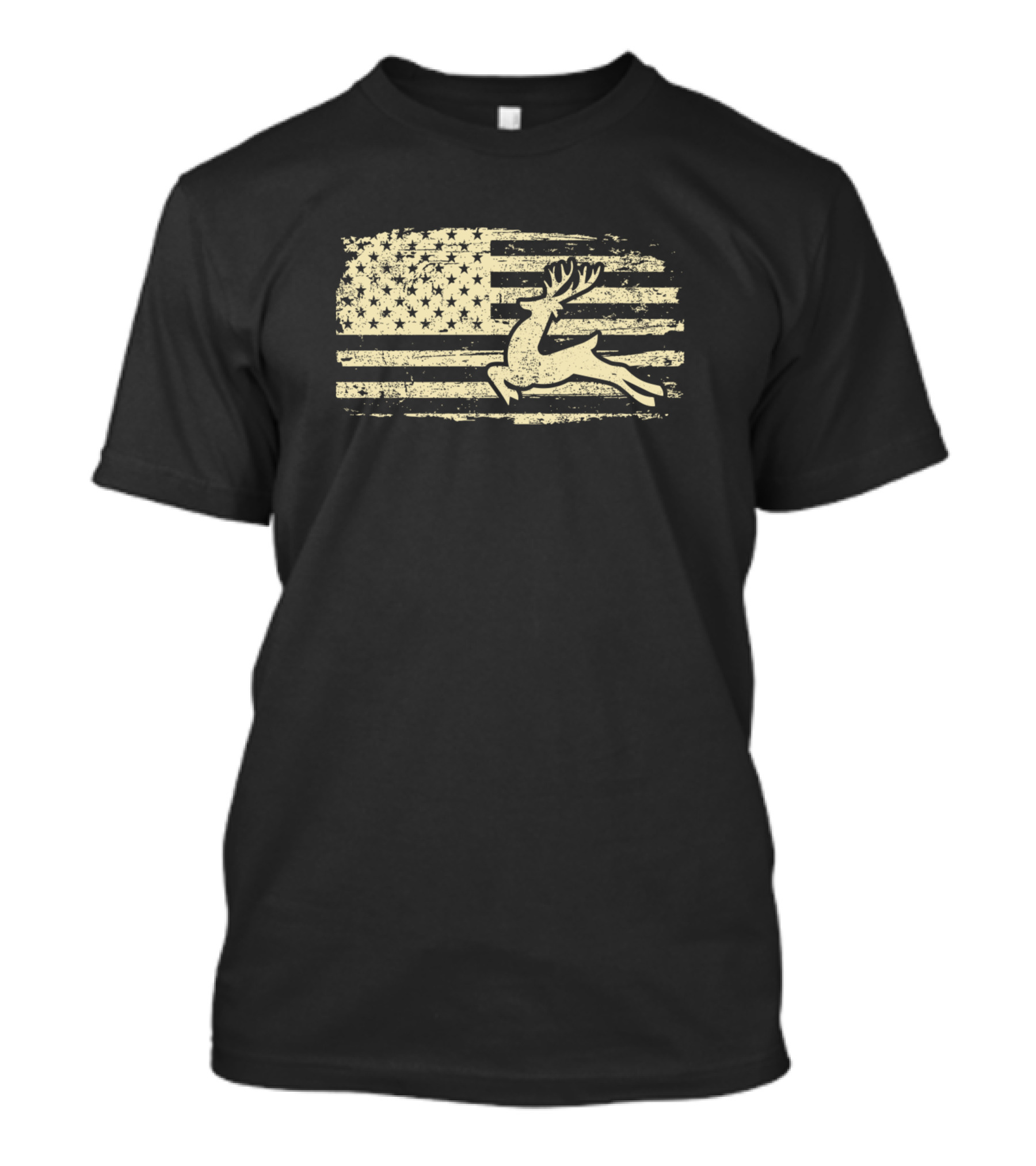 American Flag Deer Hunter Patriotic Hunting Lover T-Shirt