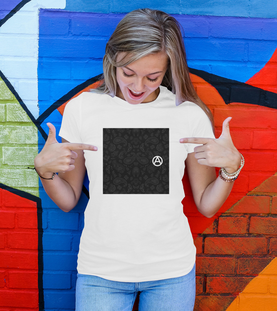 Anarchist Minimal Paisley Bandana A T-Shirt