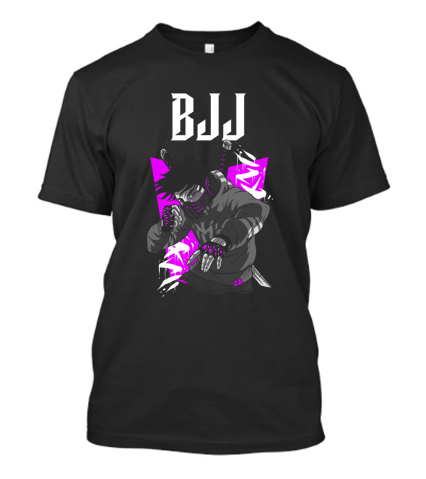 BJJ Ninja Martial Arts Purple Aesthetic T-Shirt