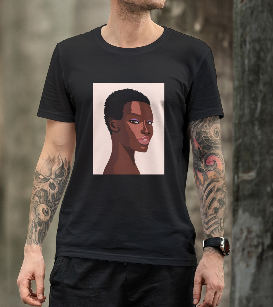 Black Girl Portrait T-Shirt