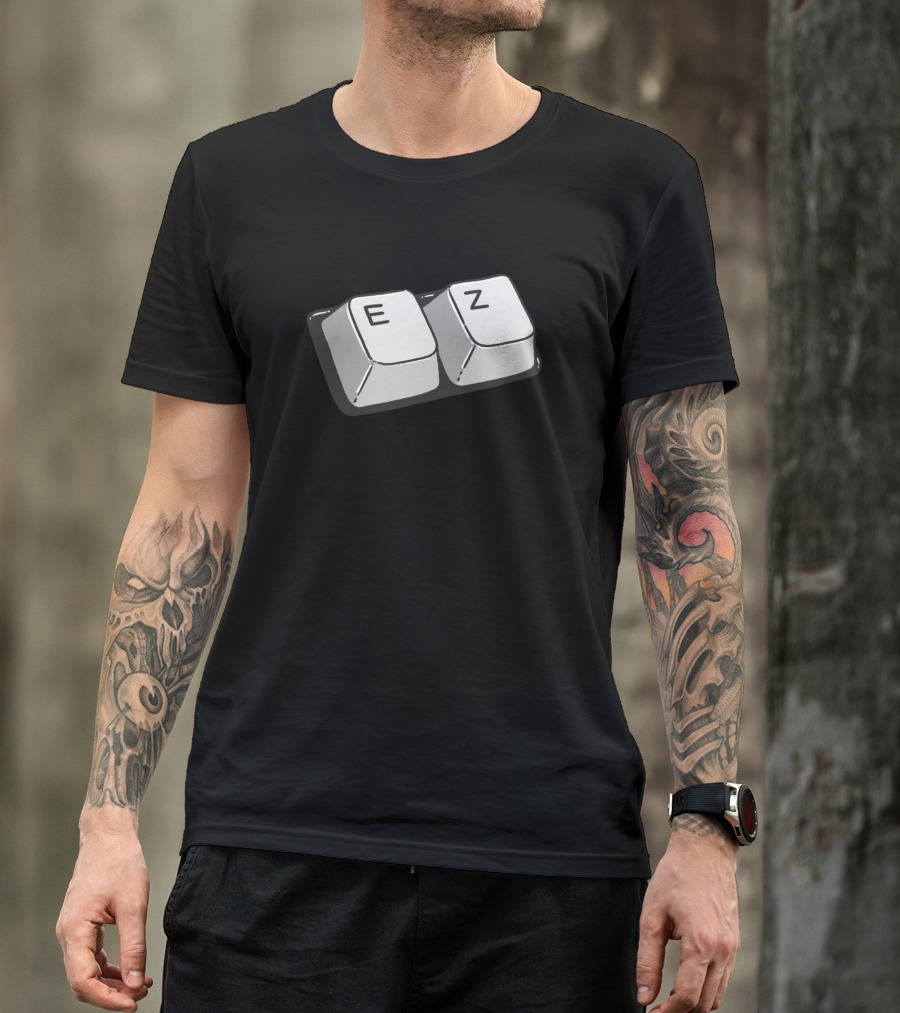 EZ Keyboard Keys Icon Simple Play T-Shirt