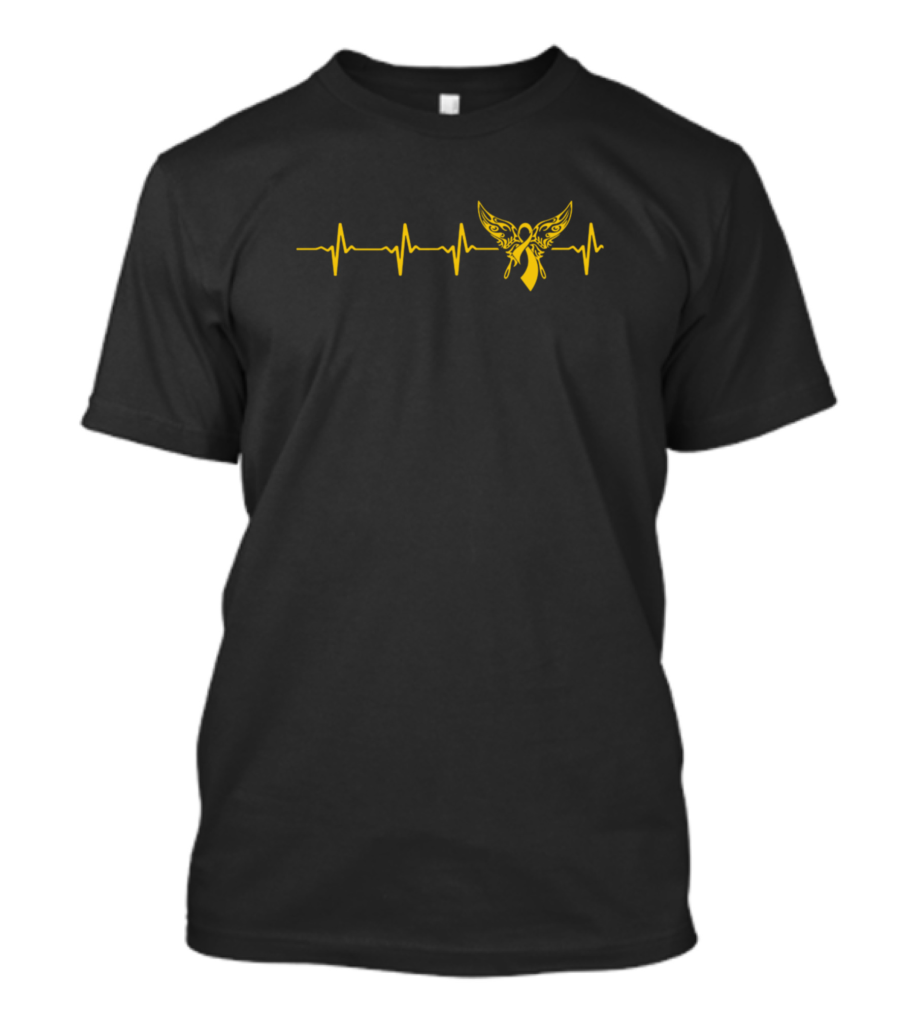 Endometriosis Awareness Butterfly Heartbeat Ribbon T-Shirt