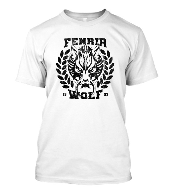Final Fantasy VII Advent Children Fenrir Wolf 1997 Emblem T-Shirt