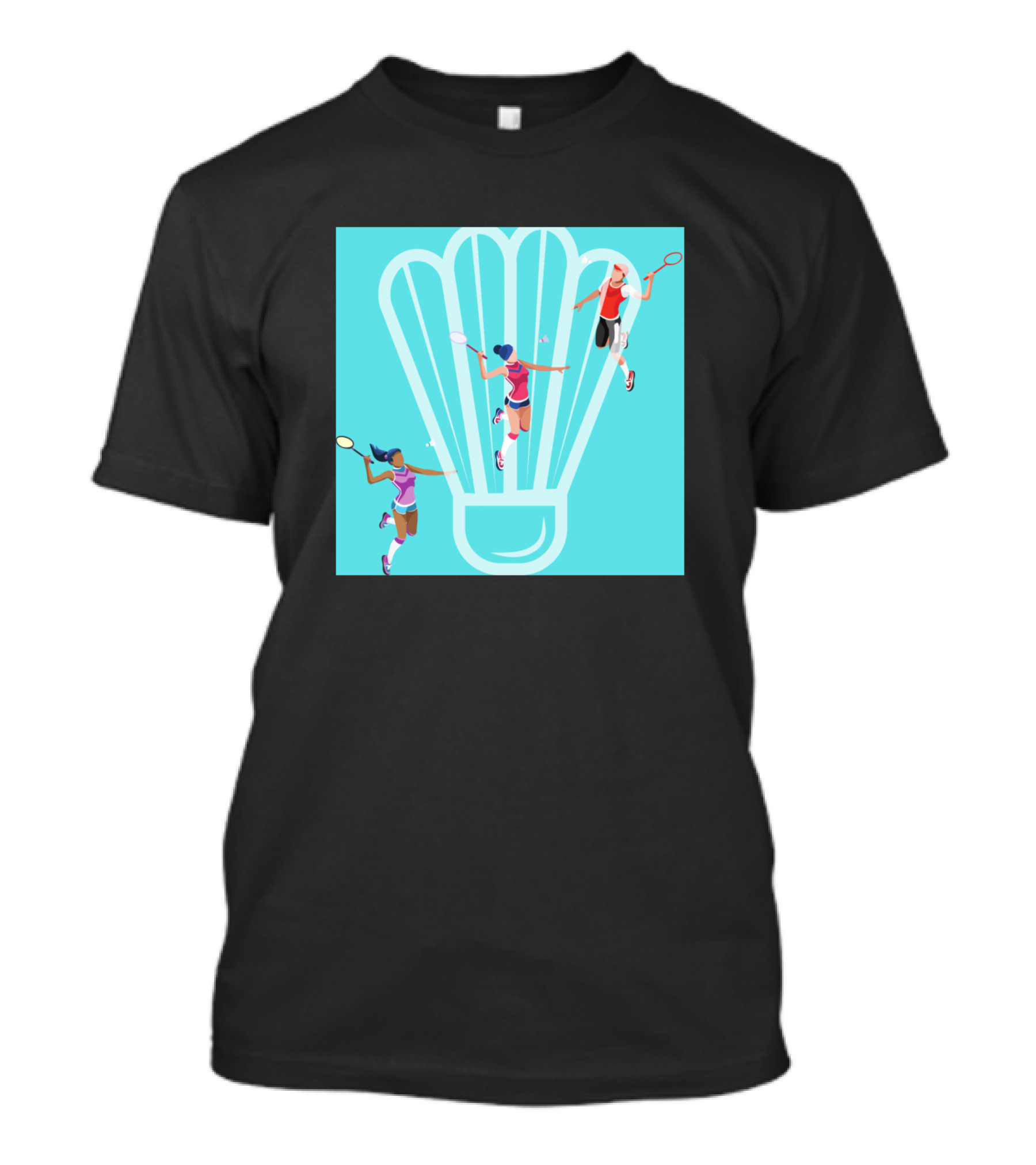 Game Set Play Badminton Shuttlecock Players T-Shirt