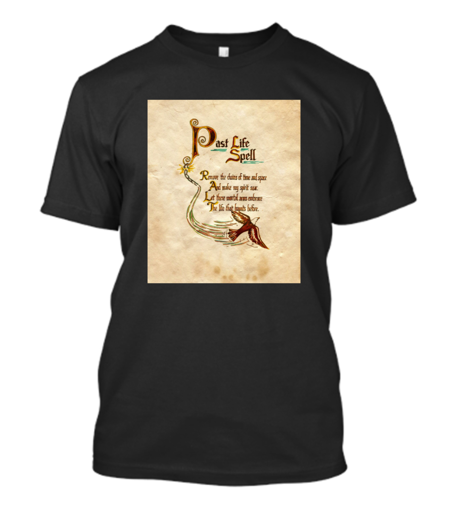 Past Life Spell Remove The Chains Of Time And Space And Make My Spirit Soar T-Shirt