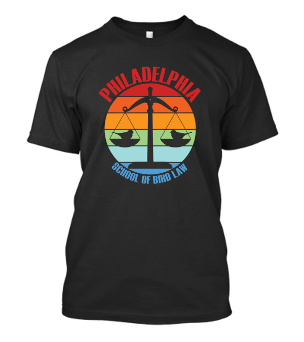 Philadelphia School Of Bird Law Retro Scales T-Shirt