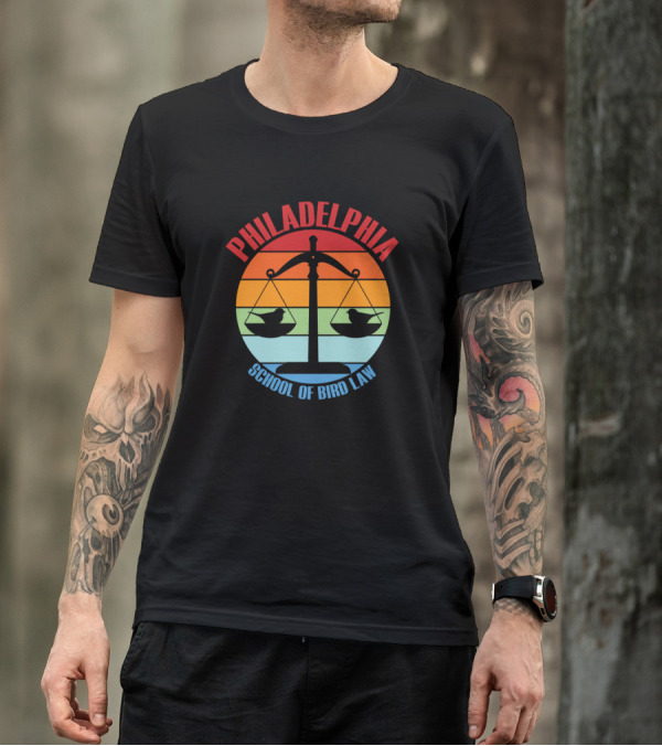 Philadelphia School Of Bird Law Retro Scales T-Shirt