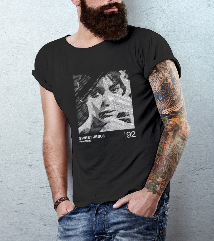 Sweet Jesus Real Babe 92 Dreampop Minimalist T-Shirt