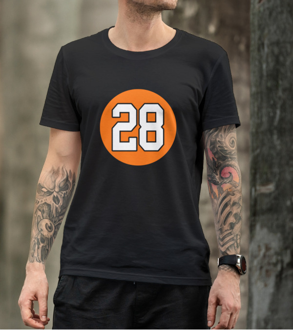 Claude Giroux 28 Orange Circle T-Shirt