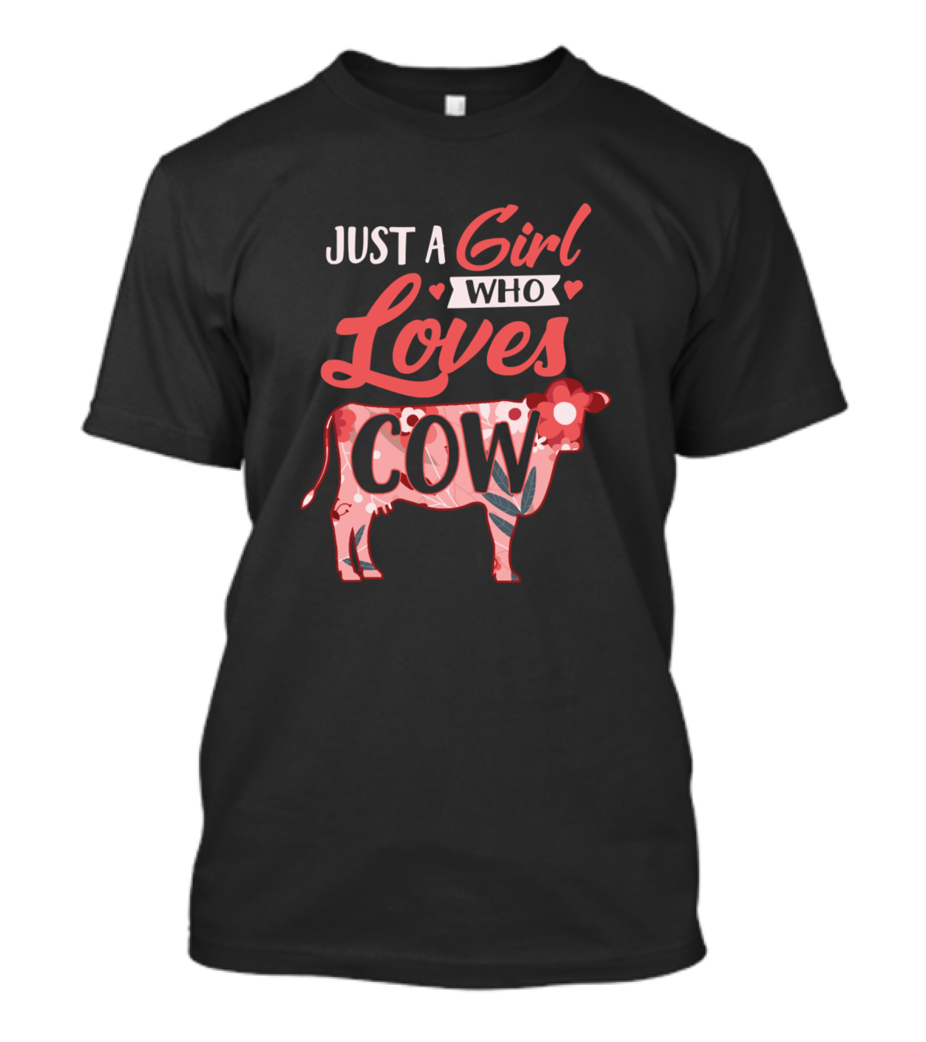 Just A Girl Who Loves Cow T-Shirt