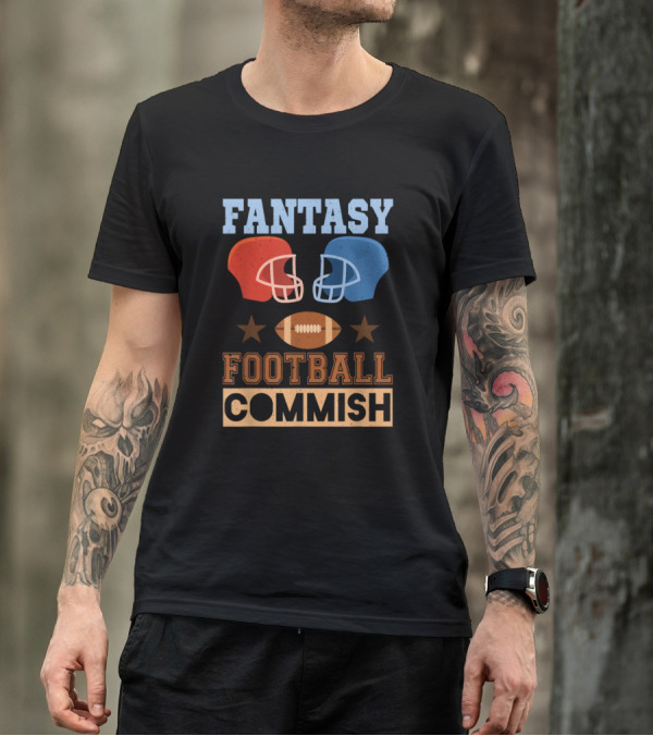 Fantasy Football Commish Helmet Showdown T-Shirt
