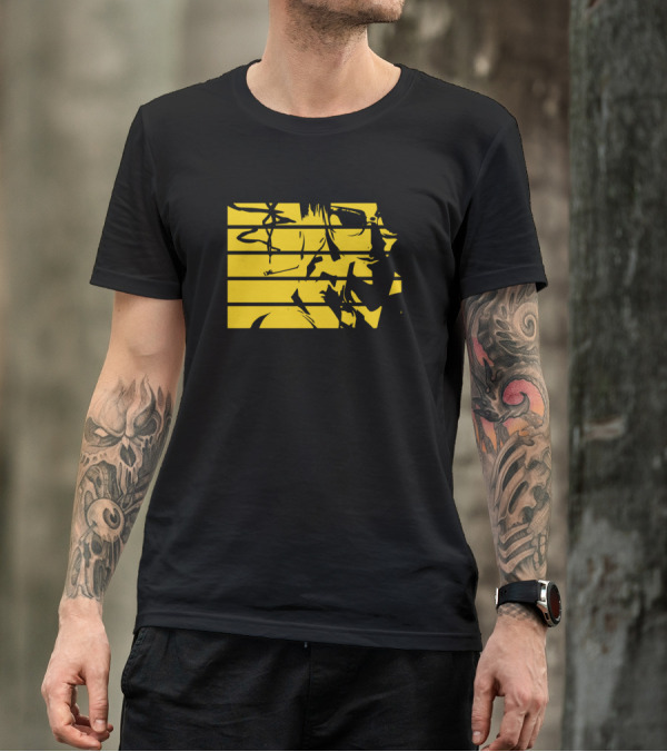 Faye Cigarette And Sunglasses Abstract Line T-Shirt