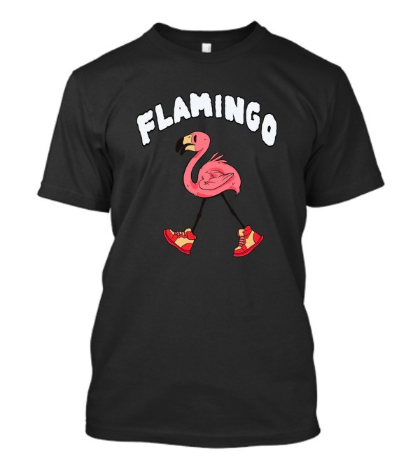 Flamingo Walk Boot Boy Gaming Sneaker T-Shirt