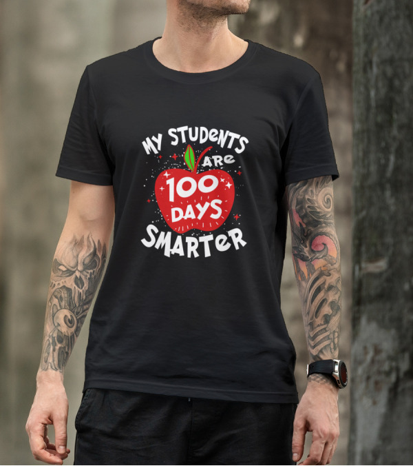 My Students Are 100 Days Smarter Apple T-Shirt