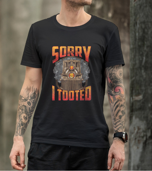 Sorry I Tooted Train Kids Boys Funny T-Shirt