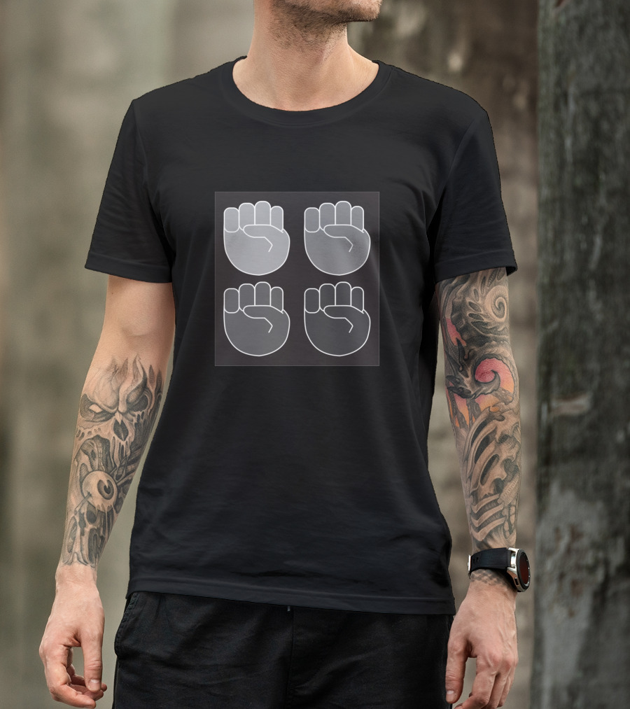 Fight The Good Fight Fist Symbol Quartet T-Shirt