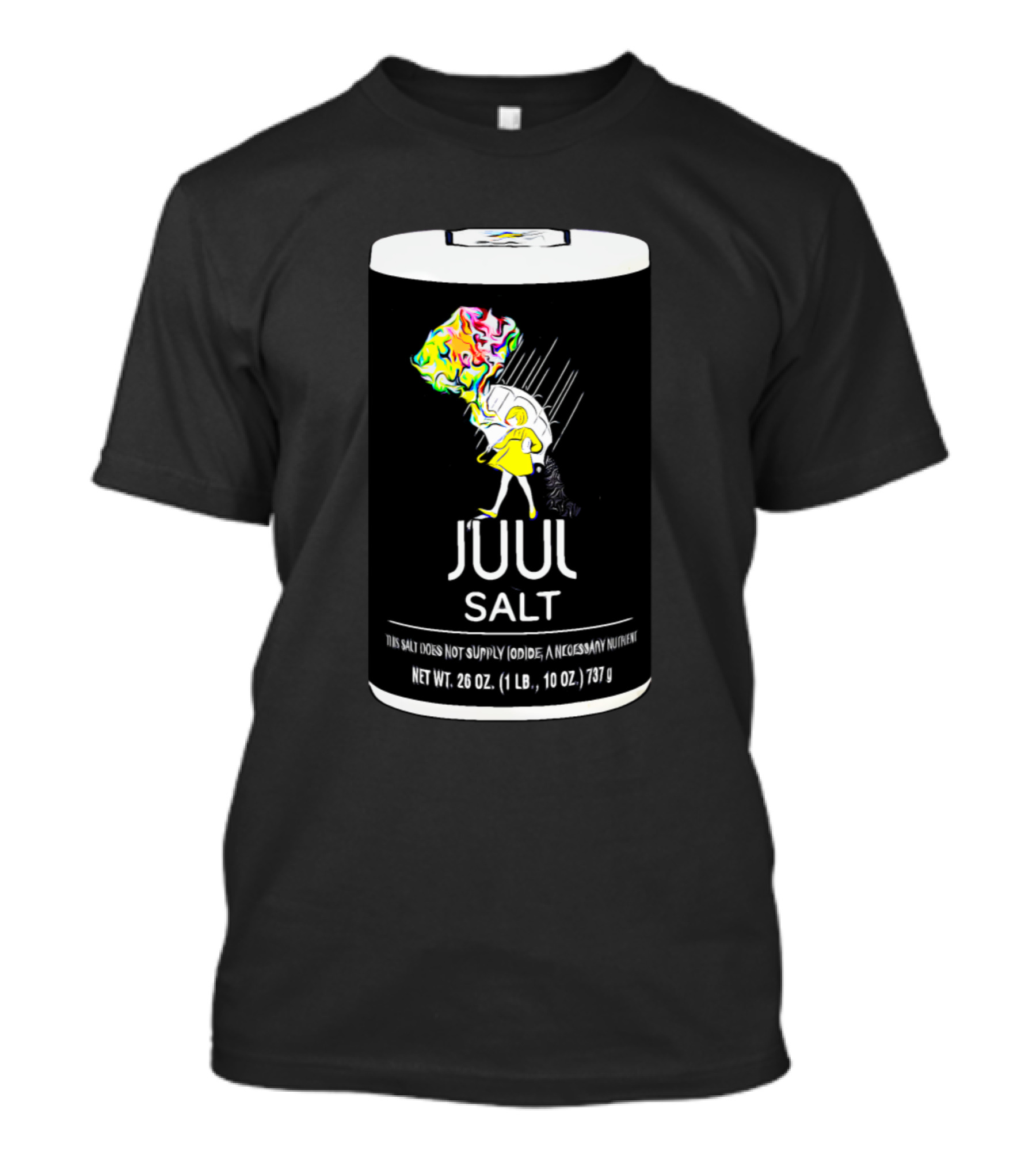 JUUL Salt Retro Remix Vintage Salt Girl Black Tumbler T-Shirt