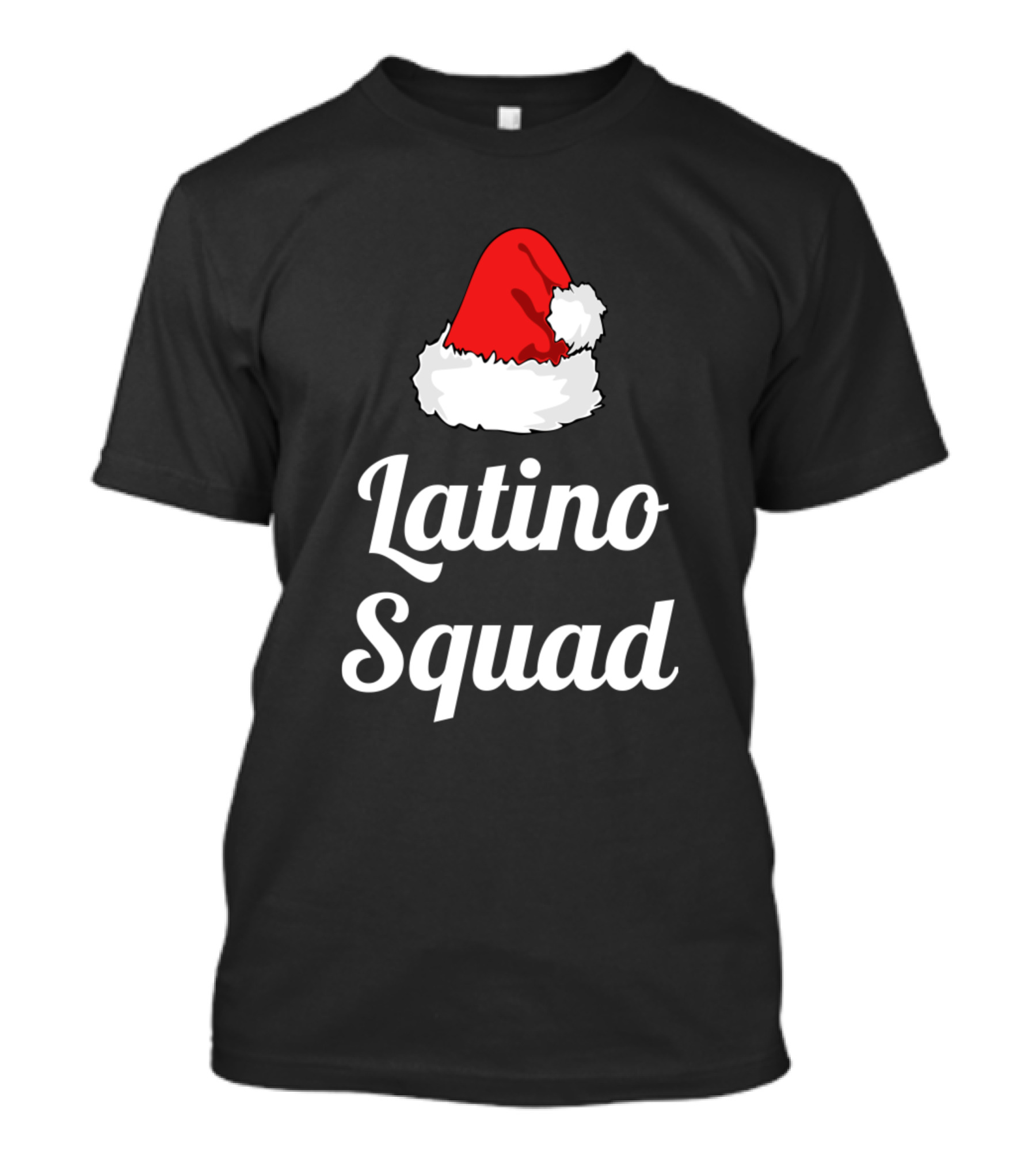 Latino Squad Santa Hat Funny Christmas Xmas Hispanic T-Shirt
