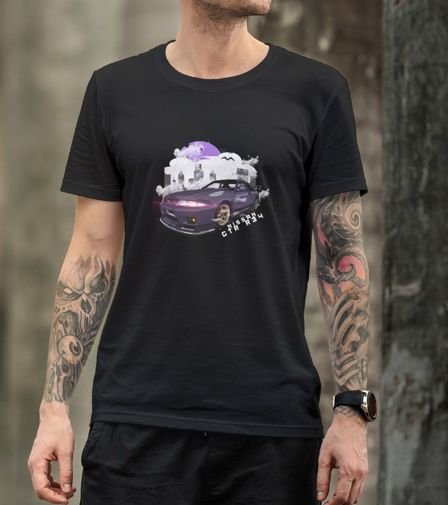 Nissan Gtr R34 Skyline Night T-Shirt